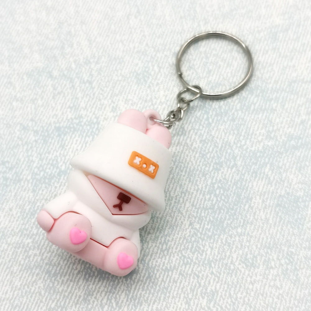 Wholesale Cartoon Rabbit PVC Keychain